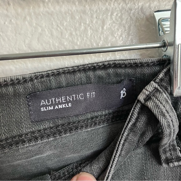 J Jill Charcoal Gray Authentic Fit Slim Ankle Jeans-18 - Picture 6 of 8